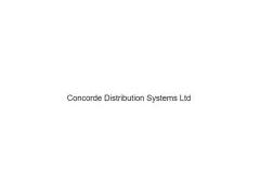 Concorde Distribution Systems Ltd